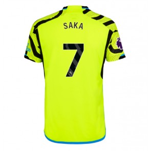 Maillot de foot Arsenal Bukayo Saka #7 Extérieur 2023-24 Manches Courte